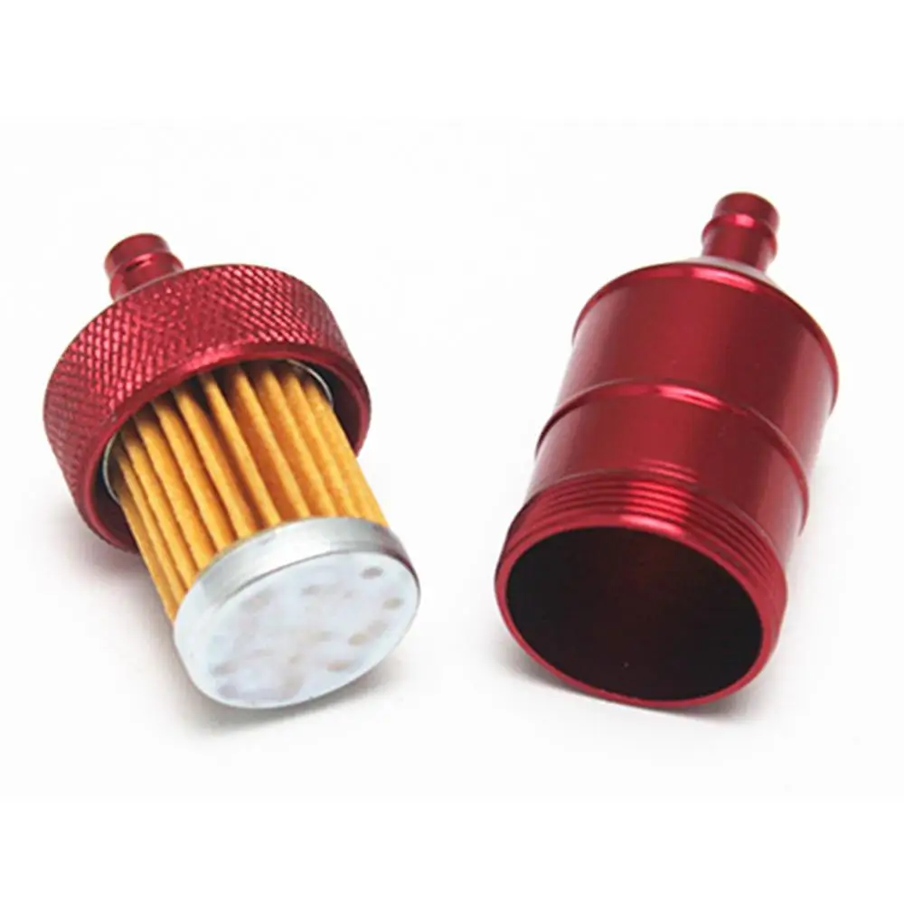 

Red Fuel Filter Universal Paper Aluminium Alloy Accessories Motorcycle
