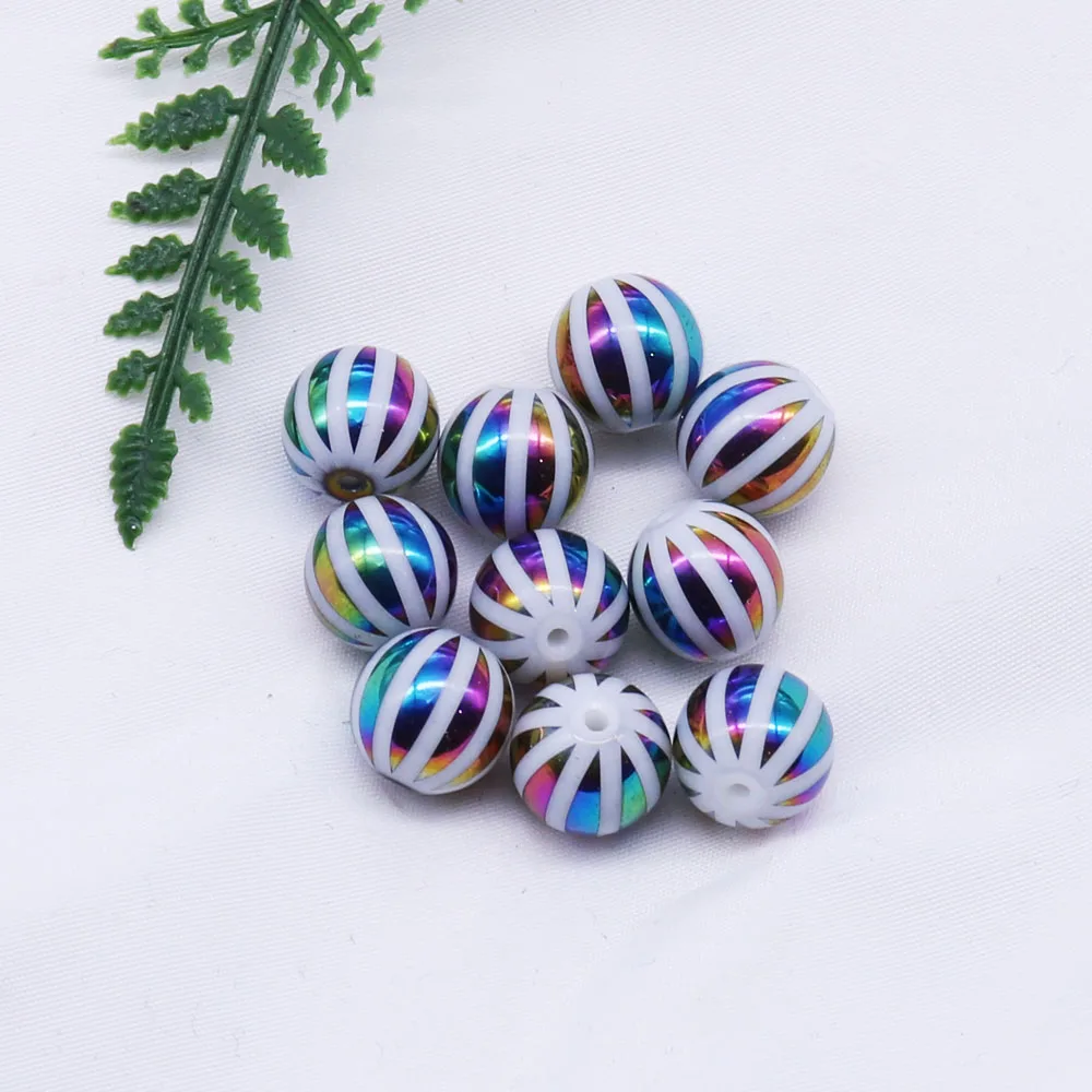 20 шт 10 мм жемчужные бусины Рождественские украшения для дома перфорированные