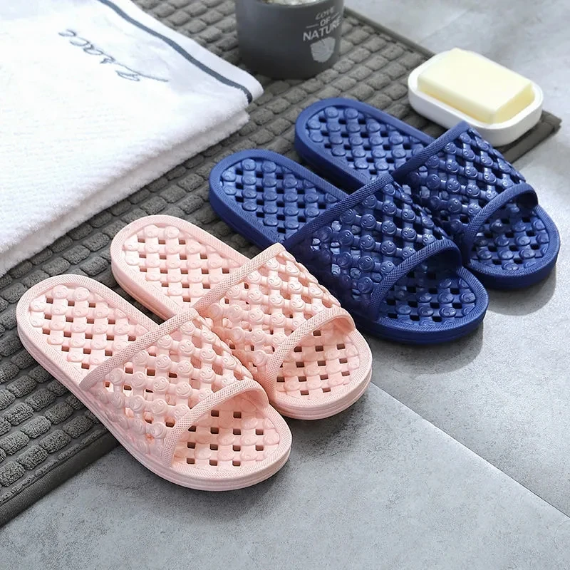 Bathroom Quick-drying Slipper for Women Spring Fall Indoor Home Hollow Shoes Flips Unisex Couple House Bathroom Hollow Slippers