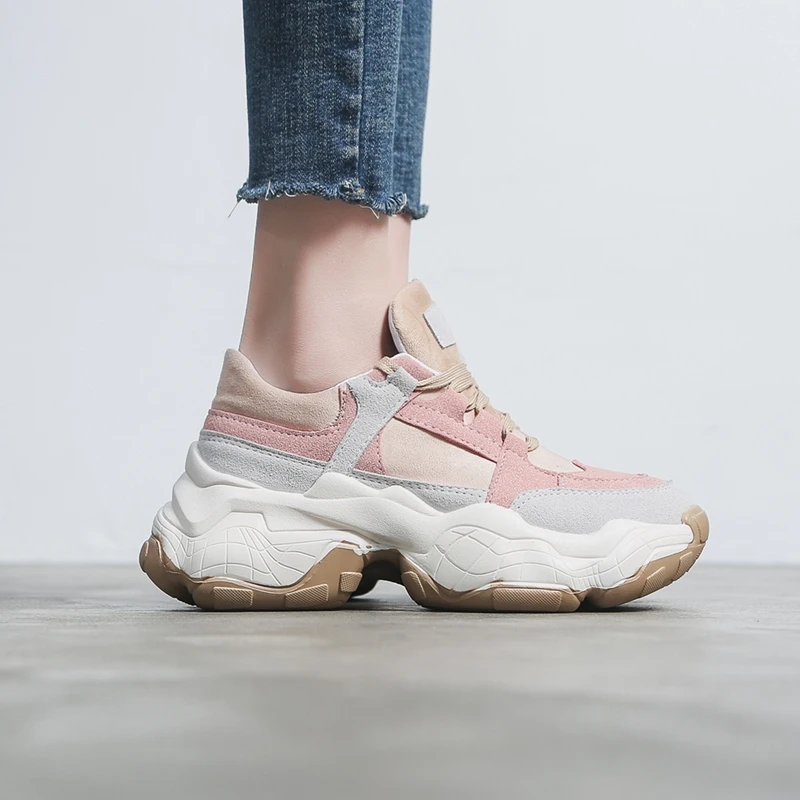 Women's Platform Sneakers Comfortable New Spring Women Chunky Casual Vulcanized Shoes Trainers Female | Обувь