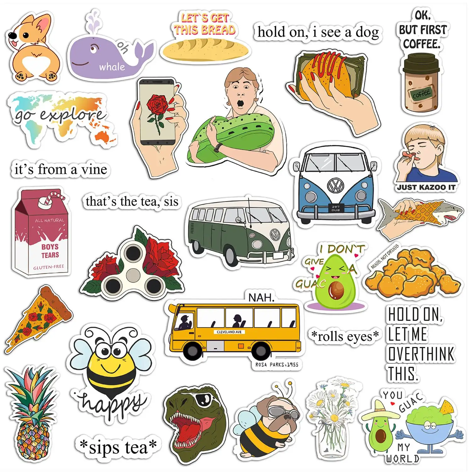 50 шт милые наклейки vsco для ноут