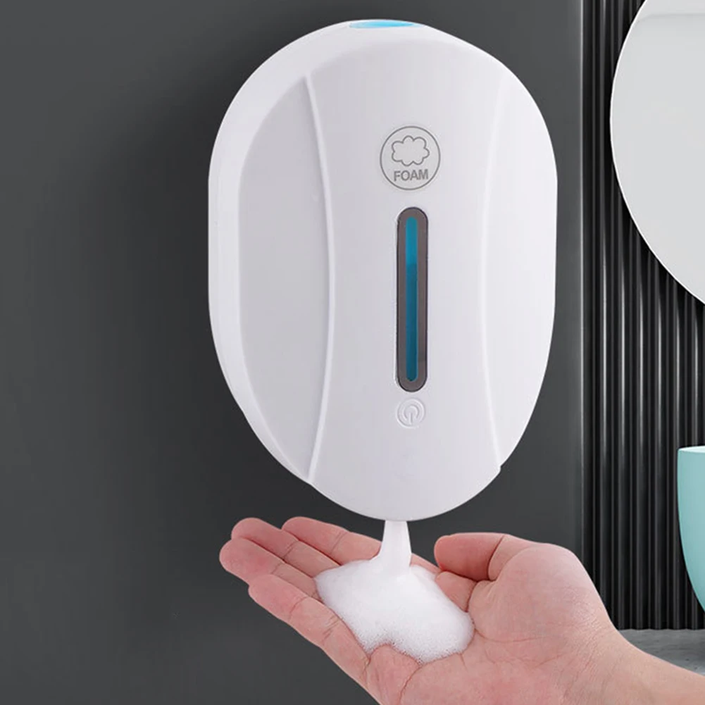 

550ml Automatic Sensor Liquid Soap Dispenser Wall-mounted Touchless Foam Hand Washer Sanitizer Gel Alcohol Shampoo Spray Shower