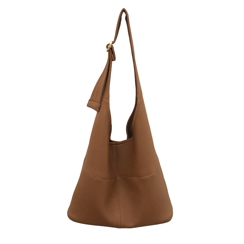 

Korean Version Simple Versatile Tote HandBag For Women Autumn Winter Zipper Pocket One-shoulder Bag 2021 89SP