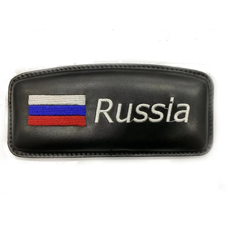 russia Универсальный автомобильный подлокотник для русской двери, мягкий кожаный защитный коврик для рук водителя, коврик для отдыха пассажира, поддерживающая Подушка, автомобильный подлокотник - Название цвета: russia