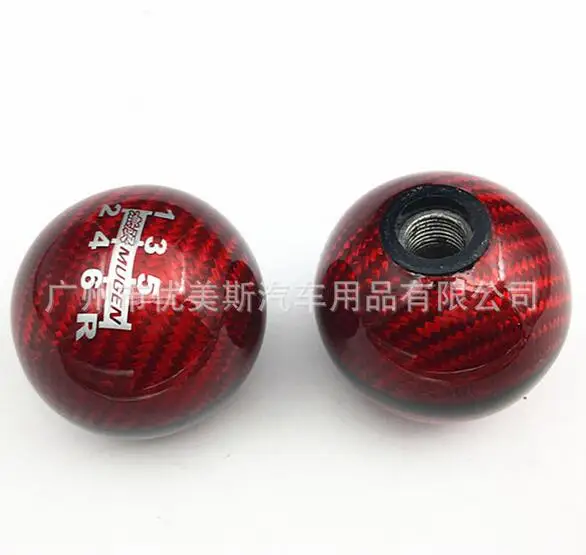 Натуральная ручка переключения передач из углеродного волокна MUGEN пригодная для