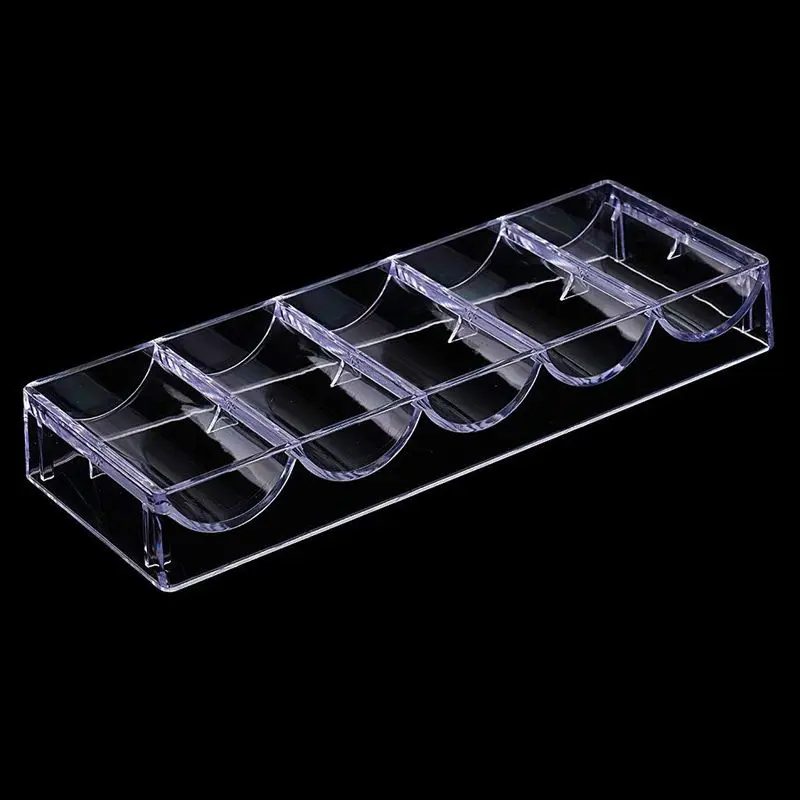 

10pcs professional acrylic poker chips 100 chip trays (without cover)
