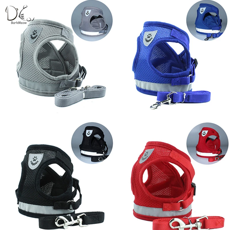 BarkMeow поводок для собак жилет тип нагрудный ремень домашних животных набор из