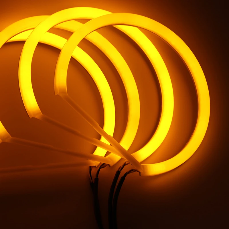 Светодиодный светильник ангельские глазки из хлопка SMD белый и желтый DRL Набор