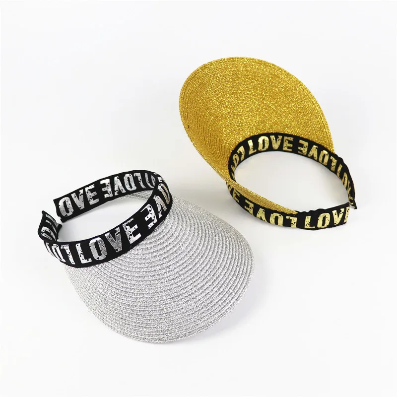 Шляпа женская Соломенная с принтом Love|Мужские шляпы от солнца| |