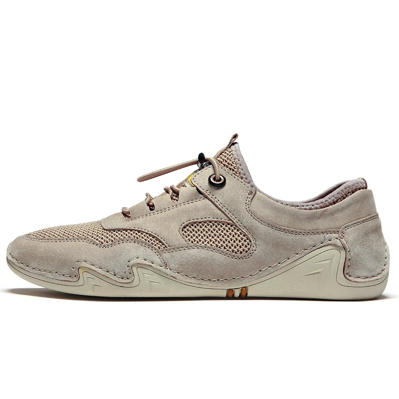 Мужская обувь модная повседневная 2020 г. летняя сетчатая кожаная мужские