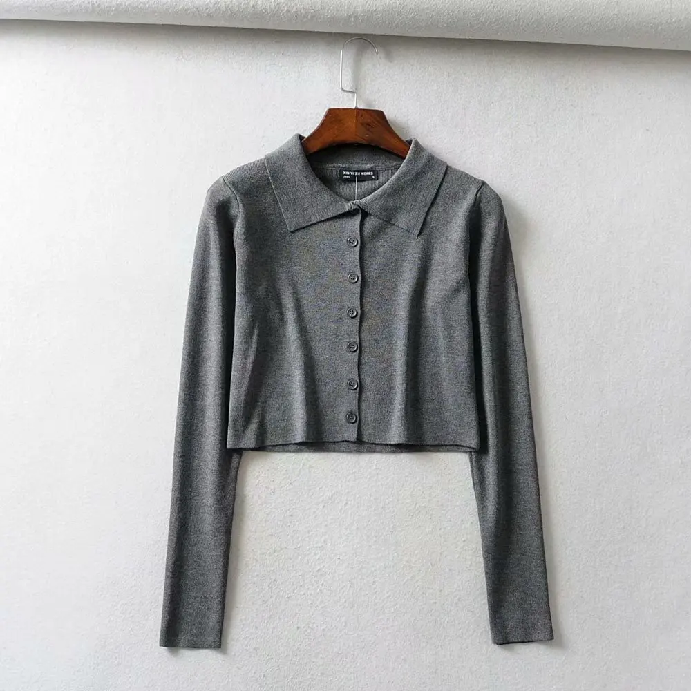 2019 Fall White Black Cropped Cardigans Women Button Up Korean Sweaters Cute Kwaii Crop Sweater Knitted Tops Streetwear |