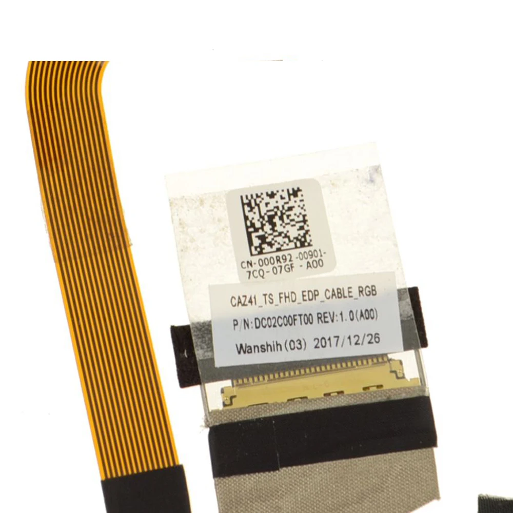Компьютерные кабели 00R92 LCD LVDS видео кабель для Dell latitude 7390 E7390 CAZ41 touch DC02C00FT00 CN 000R92