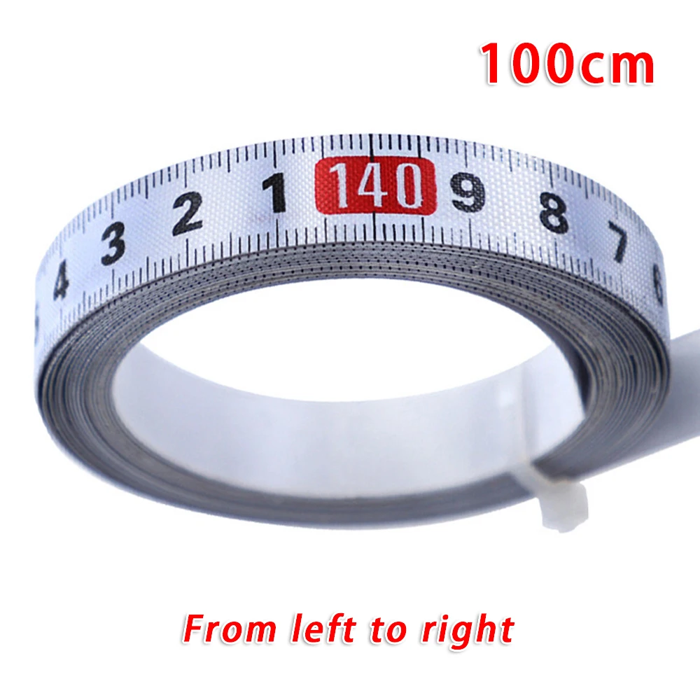 

Adhesive Rolled Ruler Waterproof Rust proof 1-5 Meter Carpenters Sticky Scale