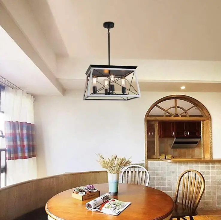 Винтажная Подвесная лампа в стиле индастриал потолочный светильник для гостиной