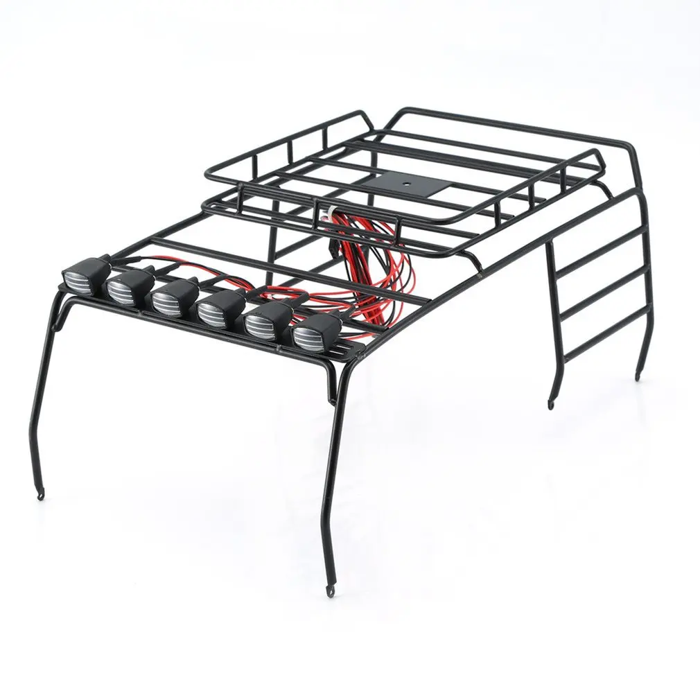 

RC багажник на крышу крыши держателем Тиз стеллаж для выставки товаров Чемодан с 6 многофункциональных светодиодный светильник для джип-кры...