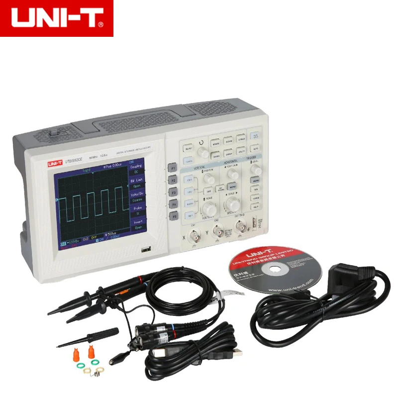 UNI-T UTD2062CE цифровой осциллограф для хранения 2 канала 60MHz 1Gs/s | Инструменты