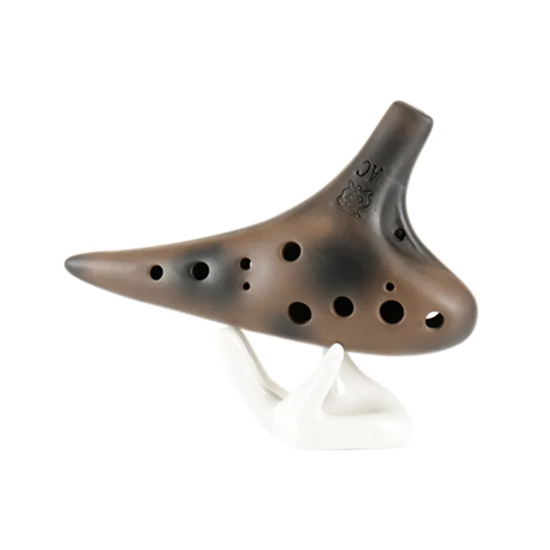 

12 отверстий AC Alto C копченая окарина черная окарина Начинающий окарина Профессиональная игра