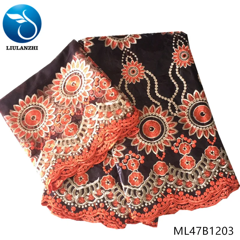 LIULANZHI африканская Бриллиантовая вышивка бусины богатая парчовая ткань для