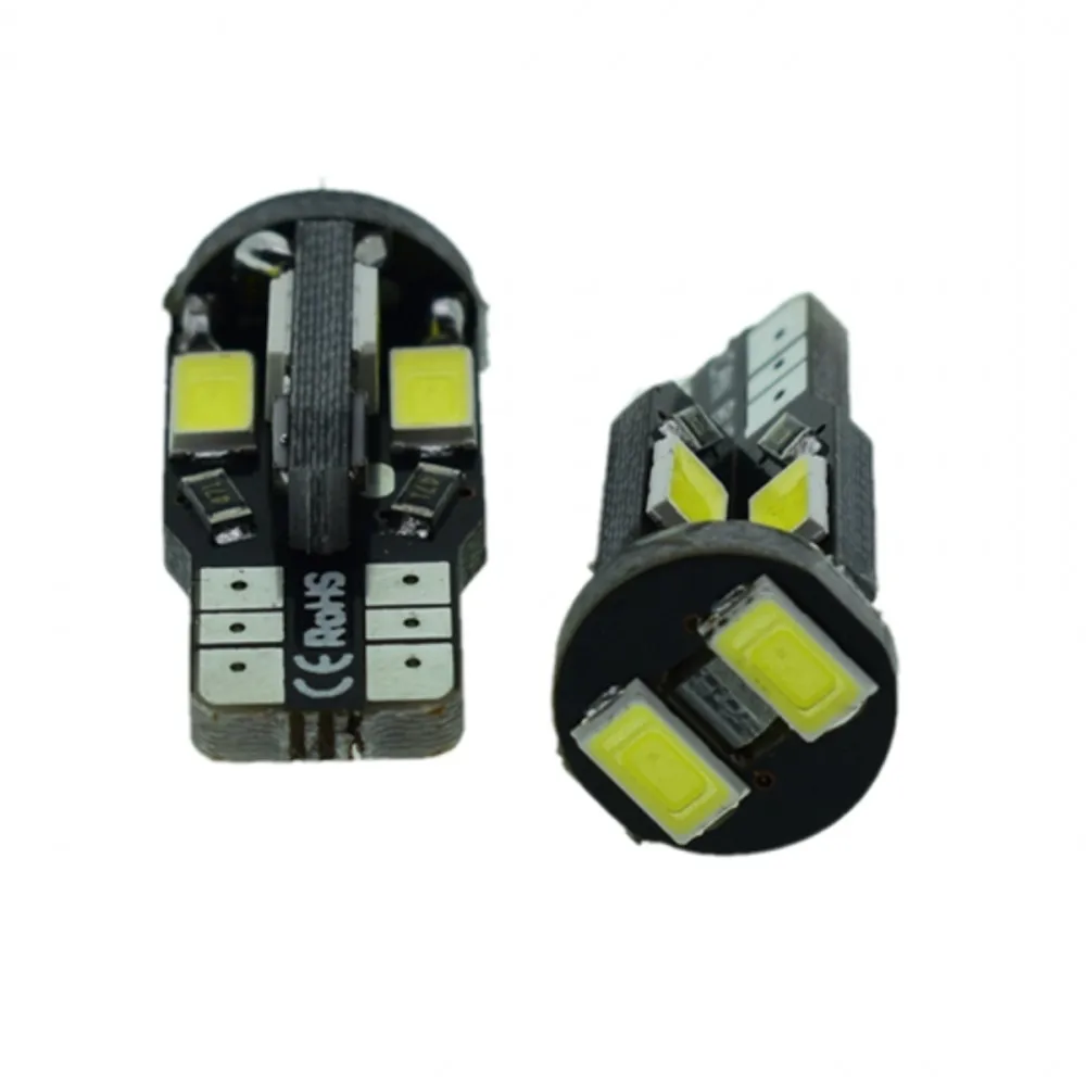 20 шт./лот Canbus T10 5630 5730 10 SMD светодиодные лампы W5W 194 для автоматического чтения