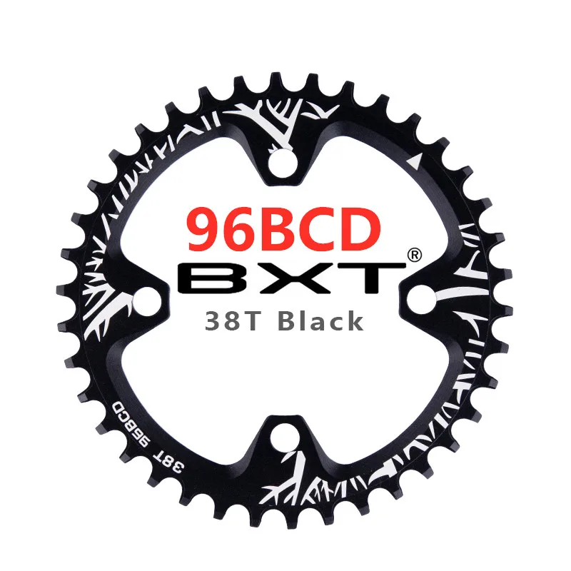 96BCD 38T MTB шатун для дорожного велосипеда 96BCD/104BCD круглой формы узкий широкий 32 T/34 T/36 T/38 T круг коленчатого вала одна пластина цепного колеса части цикла - Цвет: 96BCD 38T