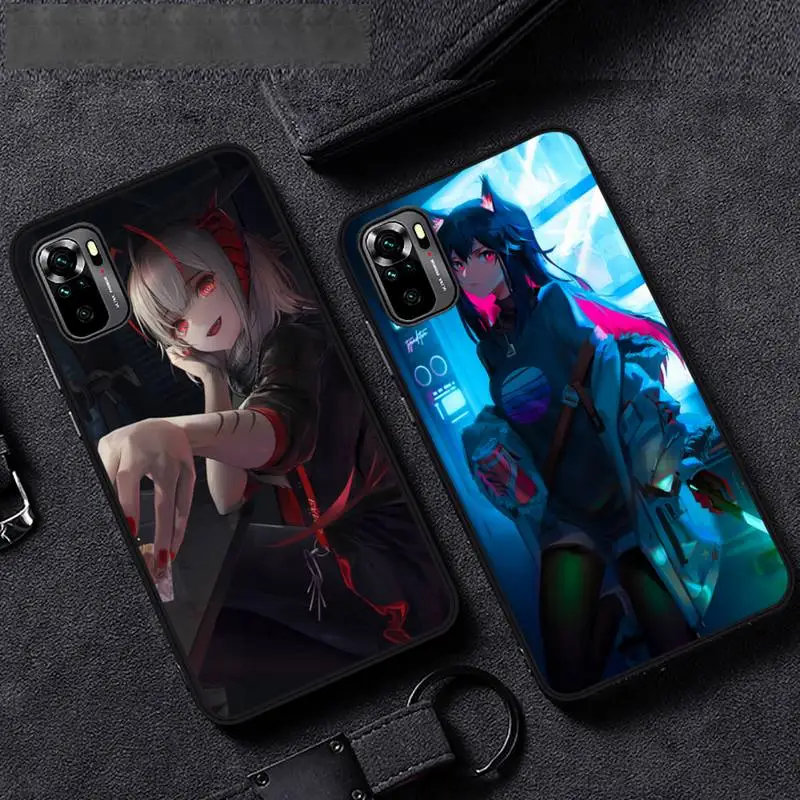 

cartoon arknights game Phone Case For Xiaomi redmi mi note 9 9a 8 8a 10 9 9s 8 8t 7 9t 10 pro max mobile bags