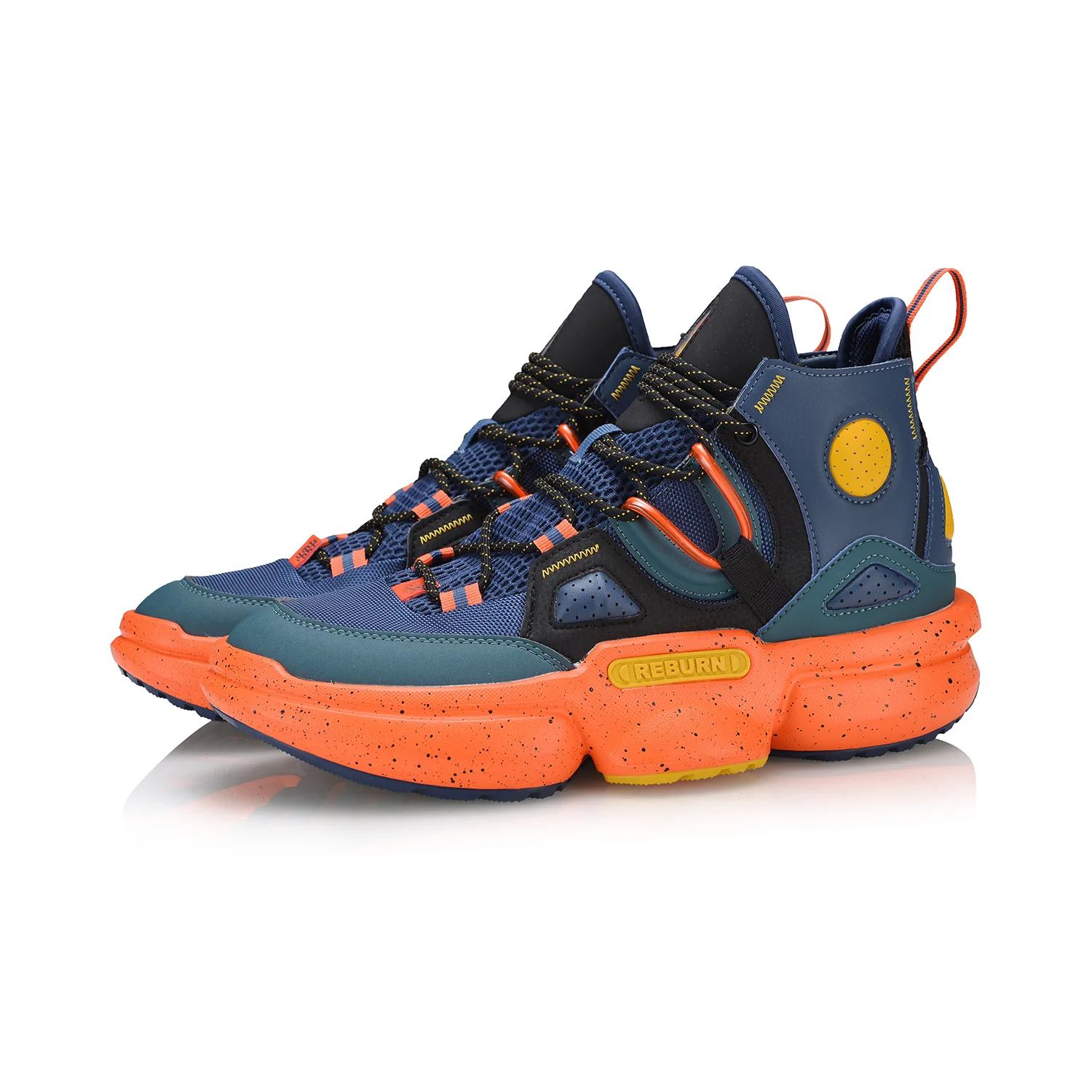 Li Ning Для мужчин перезапуск 2 0 EZ FIT Баскетбол культуры Обувь вырезы на нескользящей