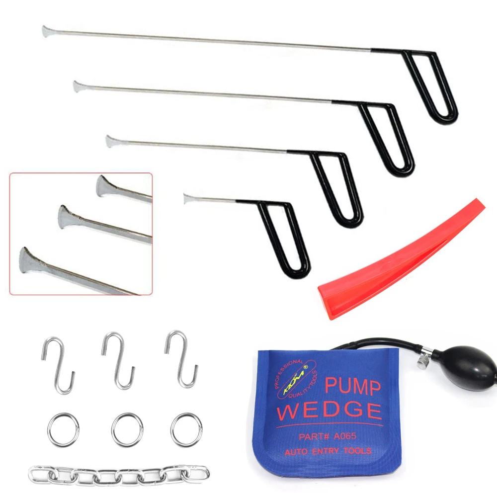 vender Pdr Dent Repair Tools Gancho Conjunto De Remoção De Granizo Paintless Dent Repair E Carro Removedor Cabeça Plana Gancho Hastes Conjunto Dent Mestre