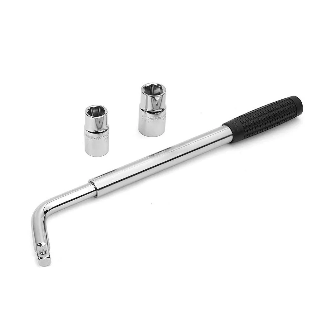 

NthPower 17/19/21/23mm Car Telescoping Lug Wrench Spanner Lug Wheel Wrench with Sockets Wrench Car Repair Tools