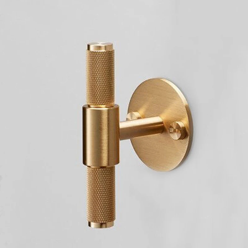 Топ Разработанный 2 шт. Европейский Чистая латунь Кухня дверные ручки шкаф с