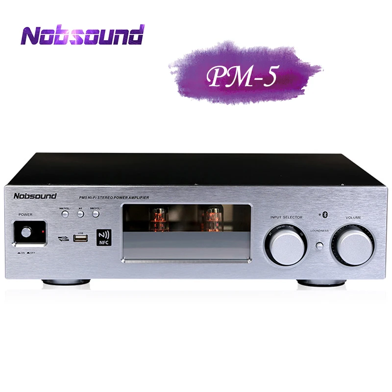 Nobsound PM5 Home HiFi Stereo NFC Wireless Bluetooth Amplifier Support USB CD DVD 80W + 80W High Power AMP  MP3 Music Player