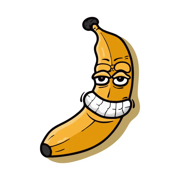 1 шт. наклейка с изображением злых персонажей банана для тележки рюкзака стола