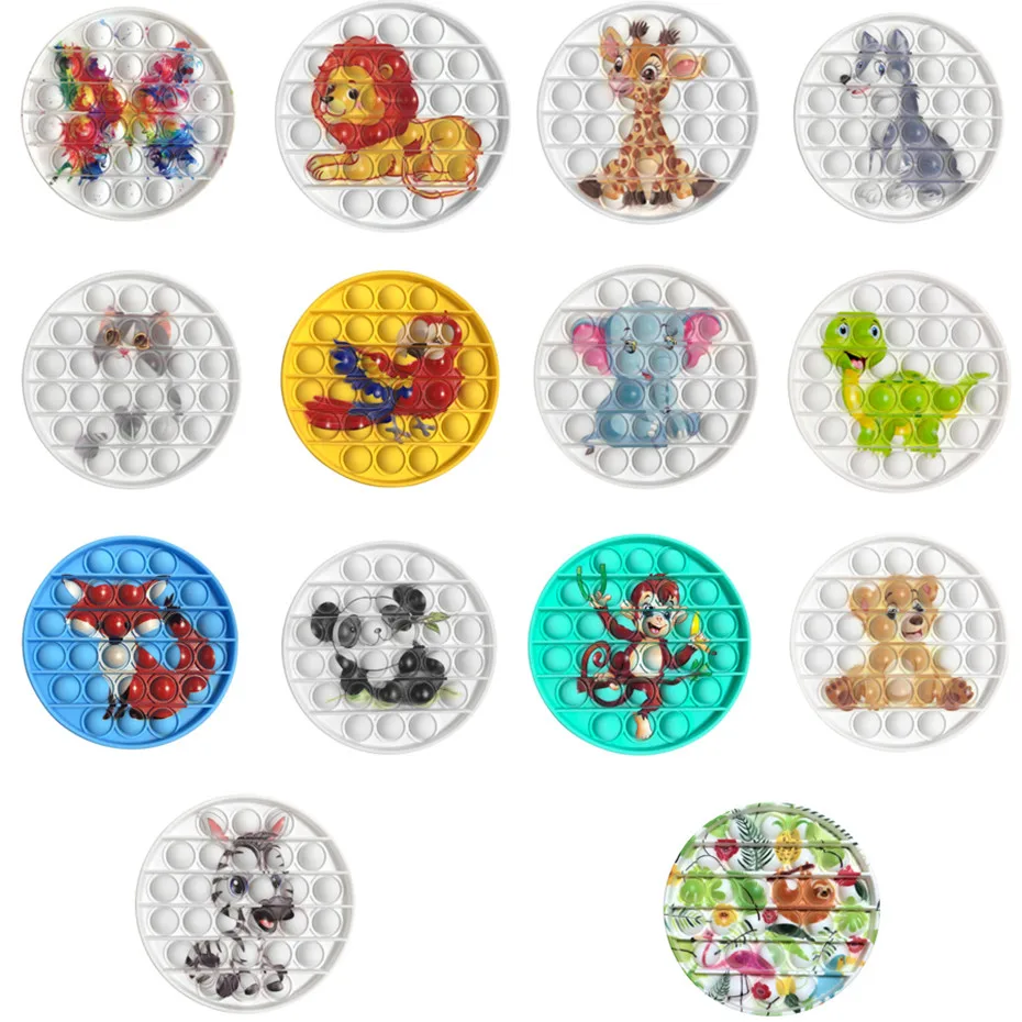 

Fitget Toys Pop It Game For Adult Kid Push Bubble Fidget Sensory Toy Autism Special Needs Stress Reliever Popoit Figet Speelgoed