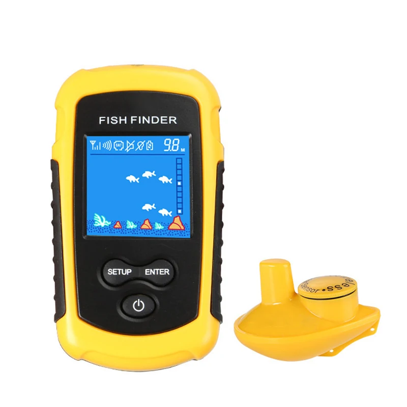 Беспроводной/проводной рыболокатор H7JP портативный для рыбалки на глубине до 40 м |