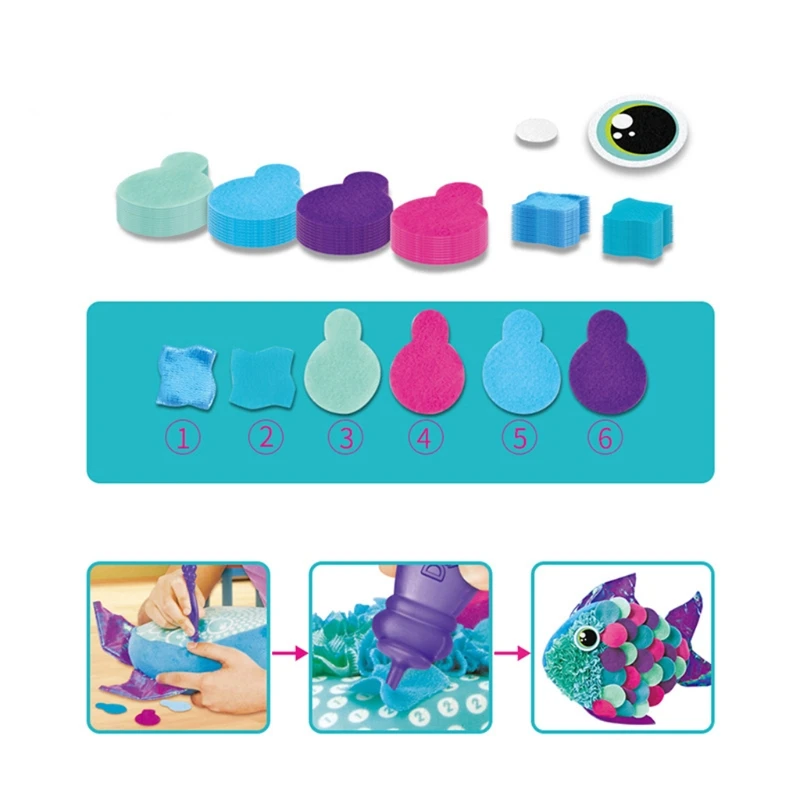 

DIY toy Handmade 3D Doll Plush Pillows Toys with Needle and Thread Kits for Sewing Colorful Bedroom Decor Arts and Crafts