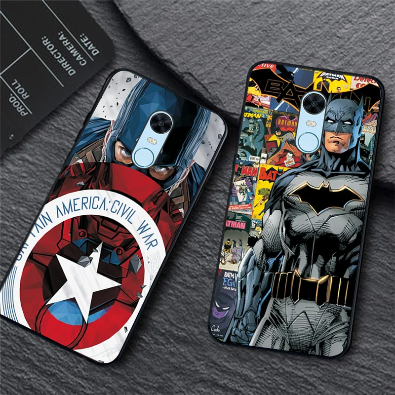 Case For Xiaomi Redmi Note 4 4X Cover Black TPU 5 6 7 8 8T 6A 7A 8A Cases |