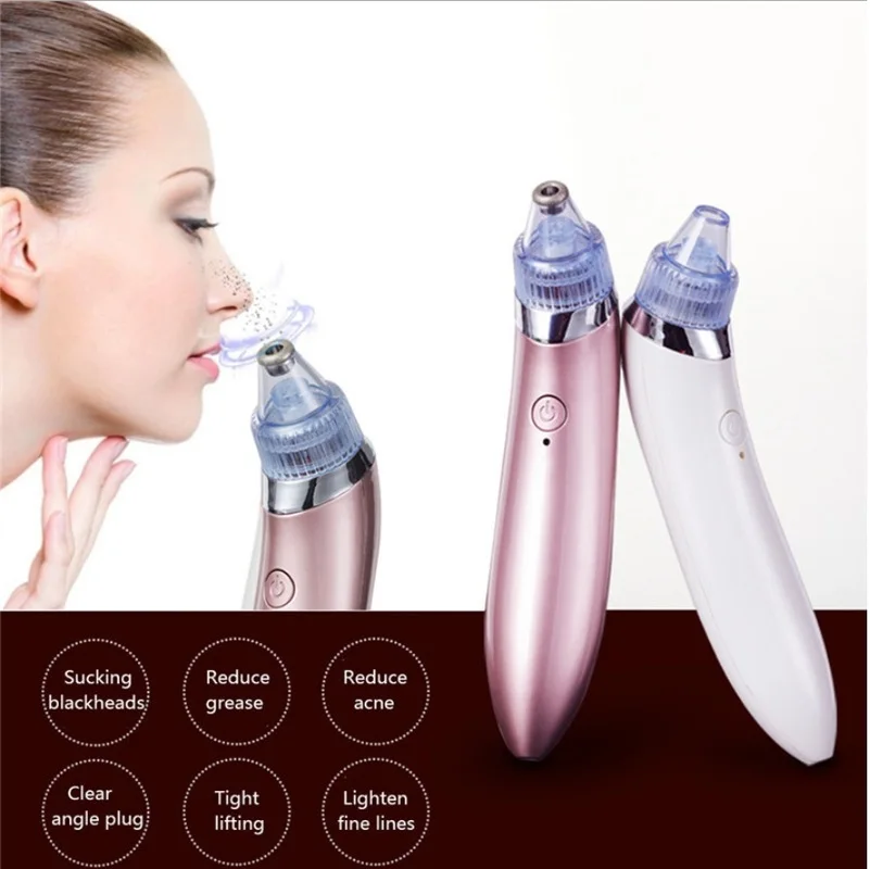 

Electric Vacuum Pore Cleaner Acne Blackhead Dead Skin Remover Face Nose Pimple Skin Professional Facial Care Maquillage Facial
