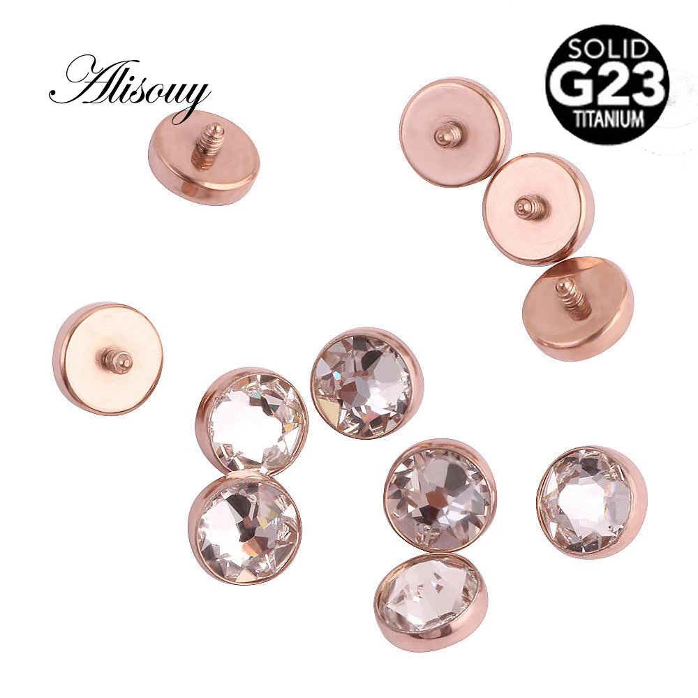 Титановый микро дермальный камень G23 для пирсинга ювелирное изделие с