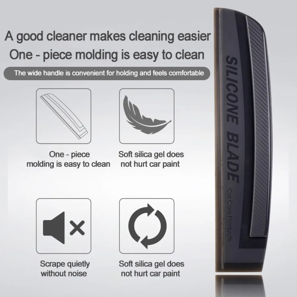 

Car Window Glass Silicone Scraper Car Cleaning Blade Film Scraper Squeegee Window Glass Car Water Wiper Tool