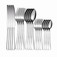 stainless steel cutlery set kitchen tableware spoon fork knife set silver dinnerware western cutlery set 20 piece dinner sets