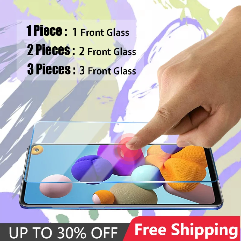 

3 шт.! Защитное стекло для Samsung A51 A71 5G A50 A70 9H HD Защитная прозрачная пленка для экрана для Galaxy S20 FE S10 Lite S6 S7