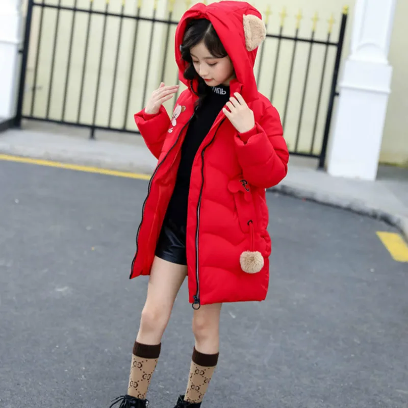 Детская зимняя куртка пальто детские теплые куртки парки плотная одежда для
