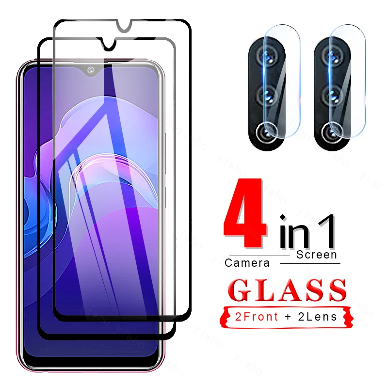 Стекло для Vivo Y12 закаленное стекло Y 1s 3s 3 11 2019 12 17 30 31 50 51 70 70s 72 5G Защита экрана