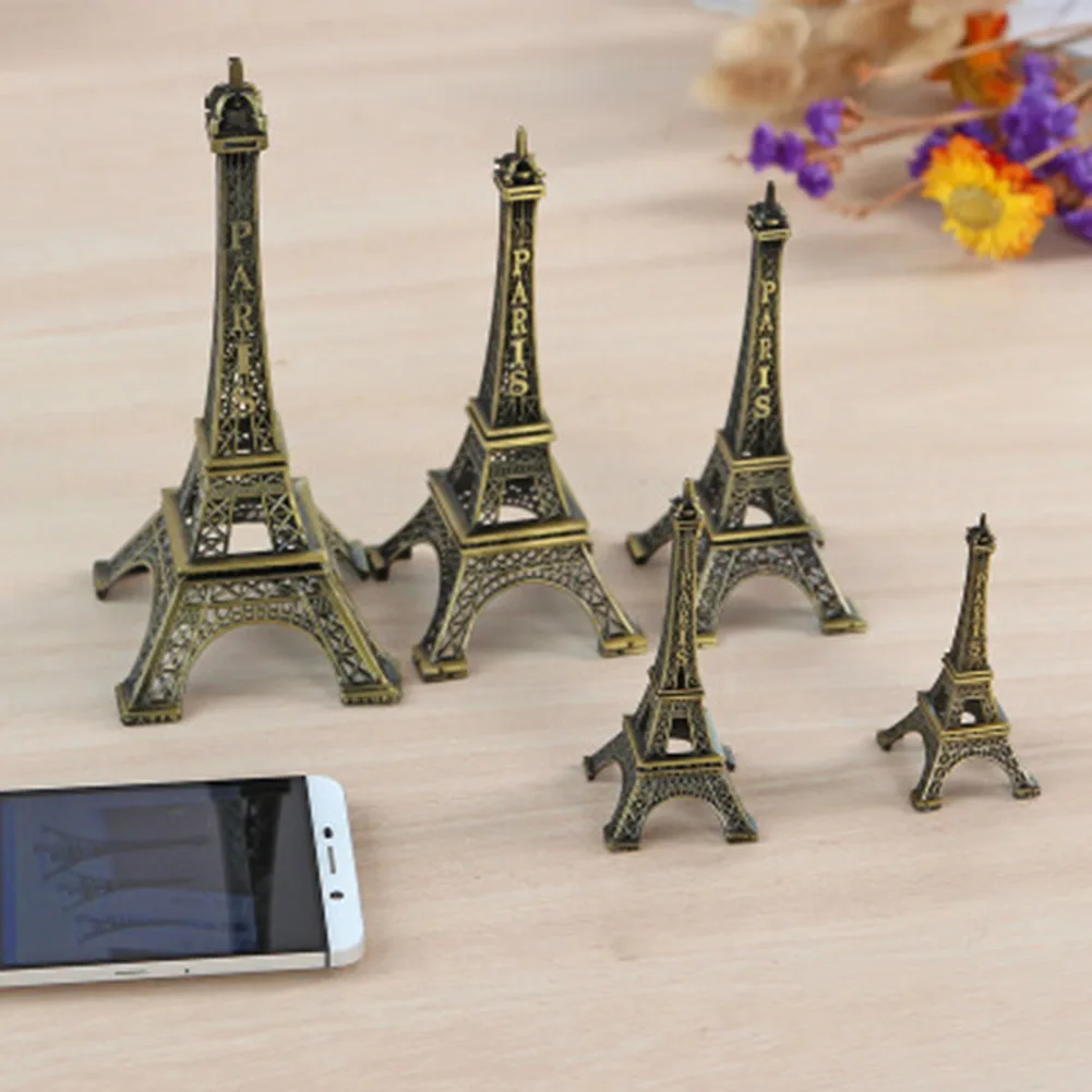 8 см 22 Статуэтка из антиквариата бронзового тона сурио Парижа Эйфелевой башни