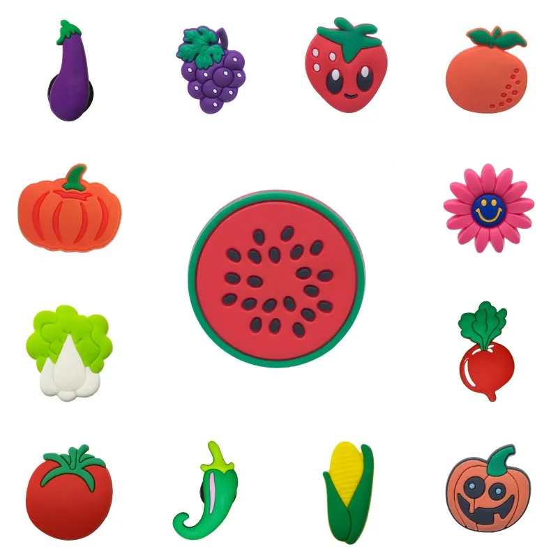 

1pcs PVC Cute Cartoon Vegetable Magnet Fridge Lovely Fruit Magnets for Refrigerators Flower Decorative Magnets Fridge Souvenir
