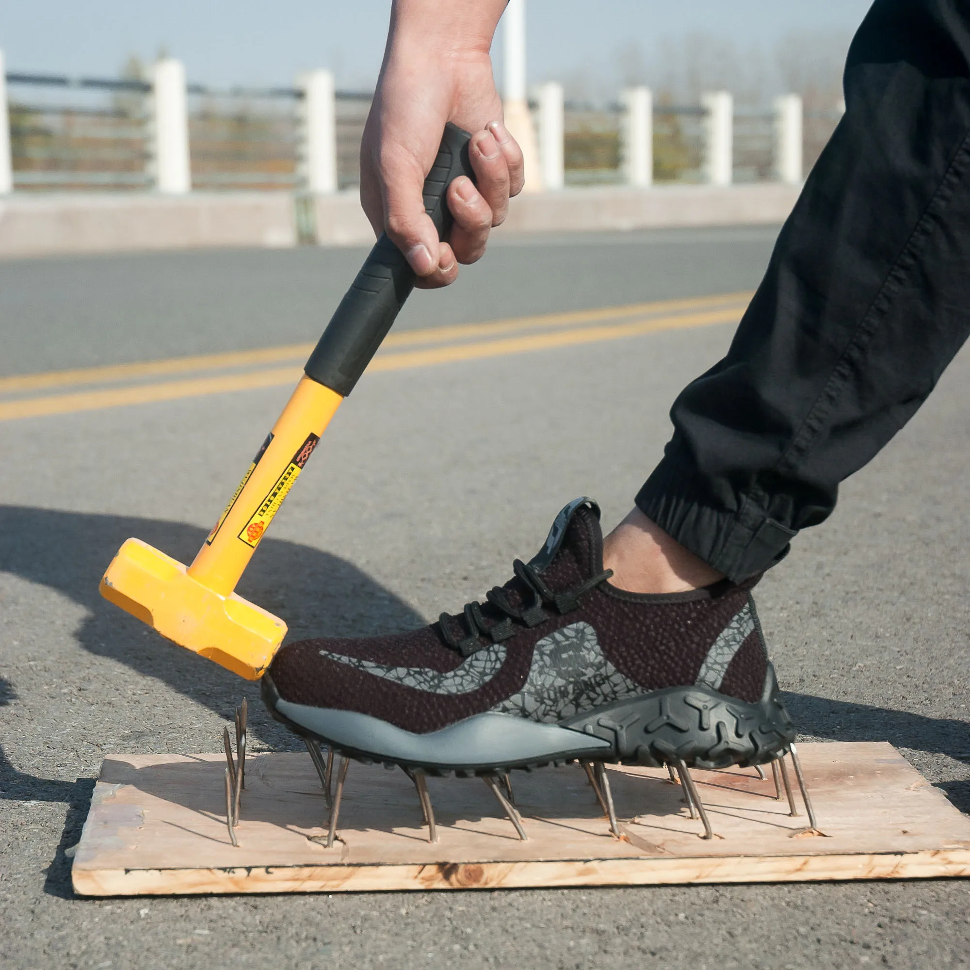 Прямая поставка Модные мужские ботинки для работы и безопасности со стальным