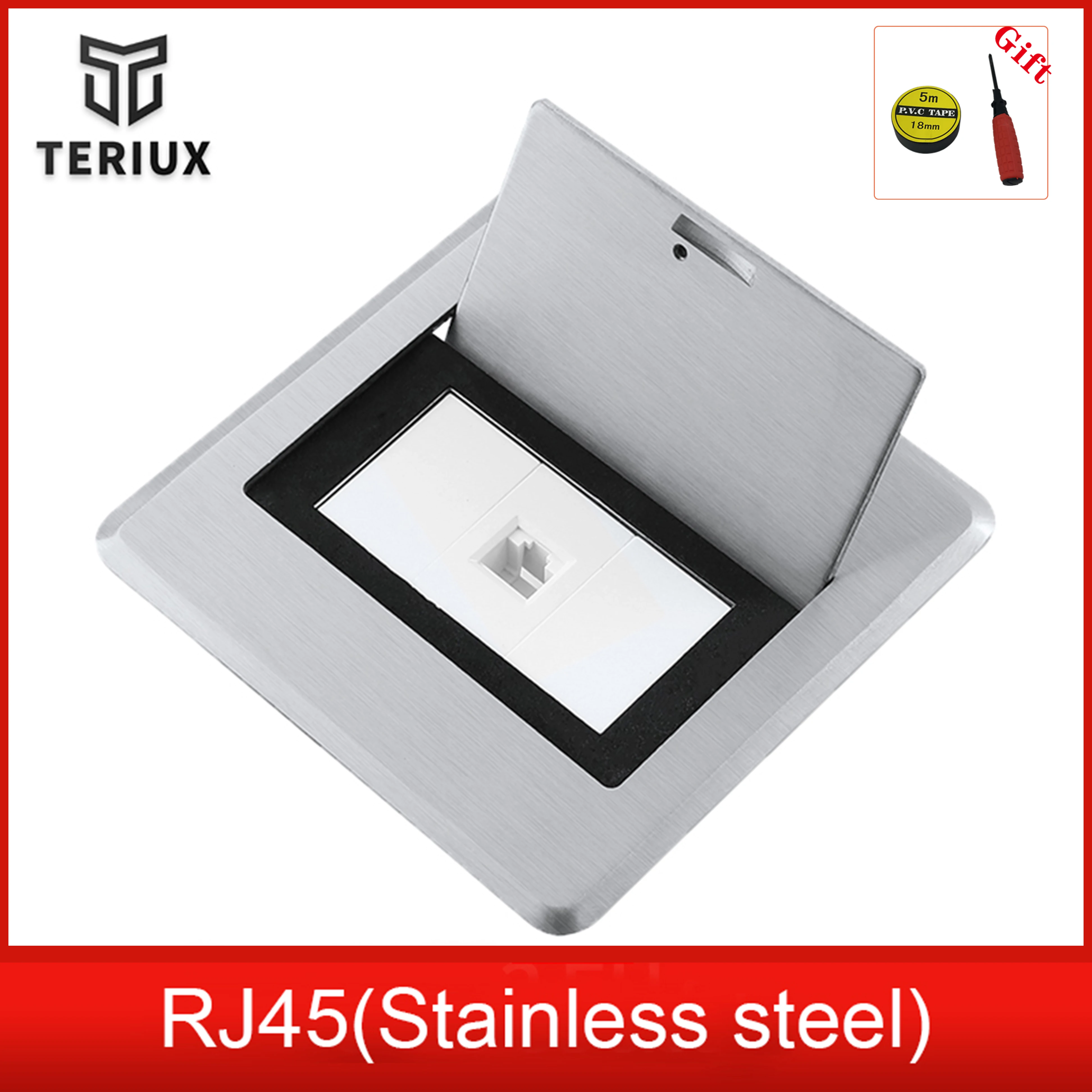 Top sale network data plug outlet hidden type floor socket customized for computer room | Electrical Sockets