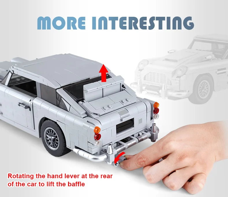 21046 лего technic Creator Expert Classic Джеймс Бондс 007 DB5 строительные блоки наборы кирпичи модель детских игрушек подарки совместимые 10262