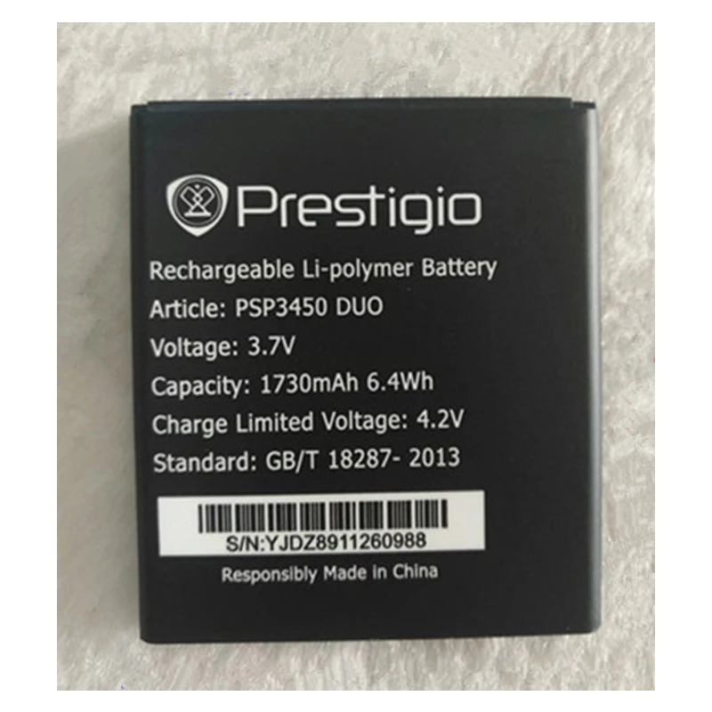 

New Original 1730mAh Battery For Prestigio MultiPhone PSP3450 DUO 3450 Mobile Phone With Tracking Number