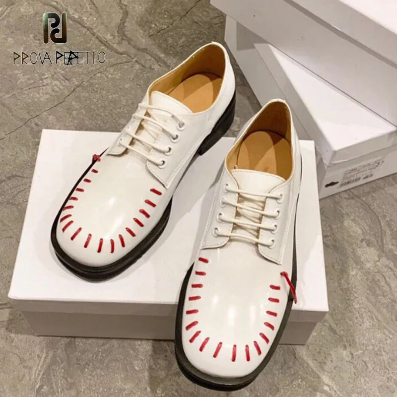 

Small Leather Shoes Female 2021 Early Spring New Leather British Style Flat-bottomed Thick Heel Round Toe Pedal All-match Shoes