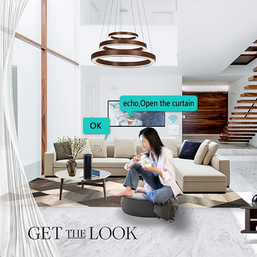 WiFi смарт-светильник настенный выключатель беспроводной электрический